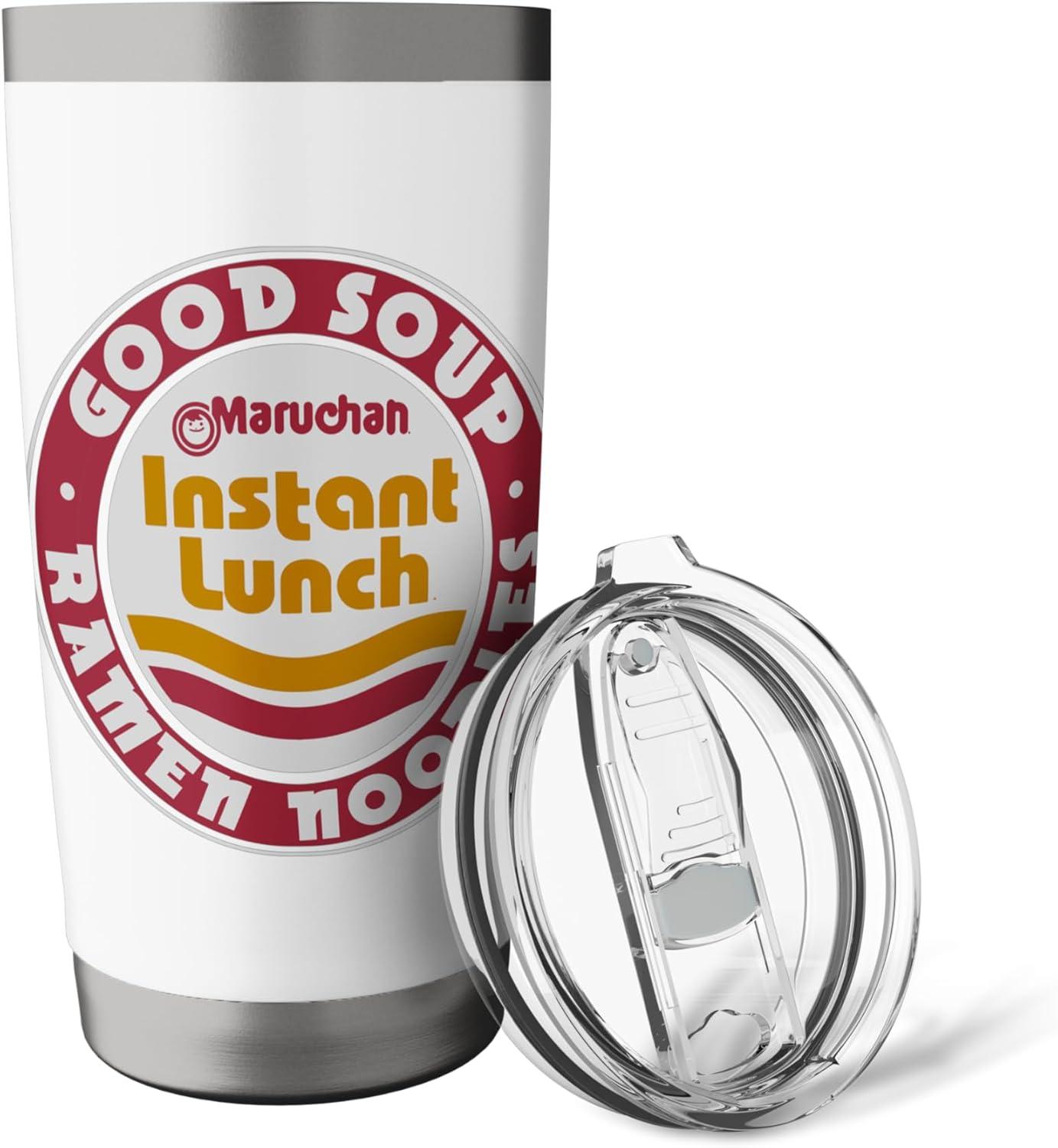 image:imageMaruchan Good Soup Ramen Noodles Logo Stainless Steel Insulated TumblerWhite