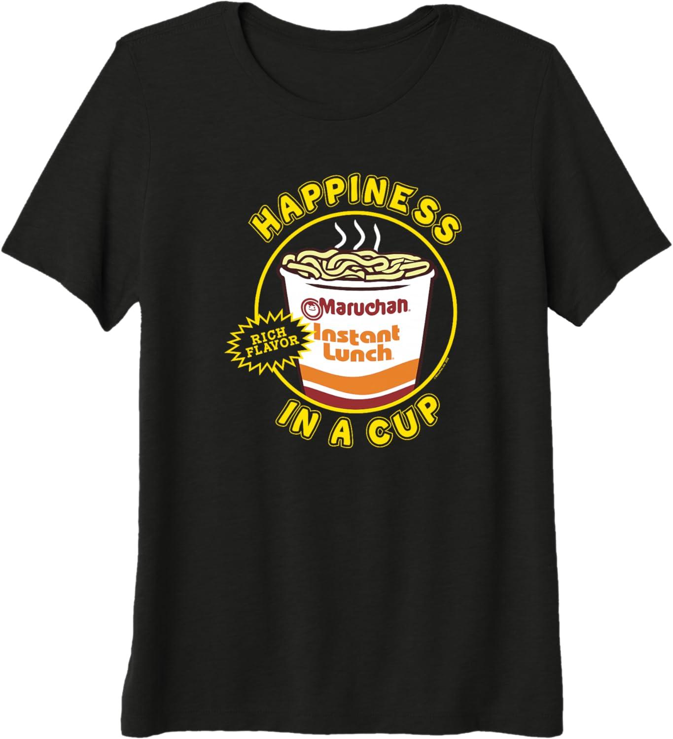 image:imageMaruchan Happiness In A Cup Instant Lunch Poster Premium Triblend TShirtBlack