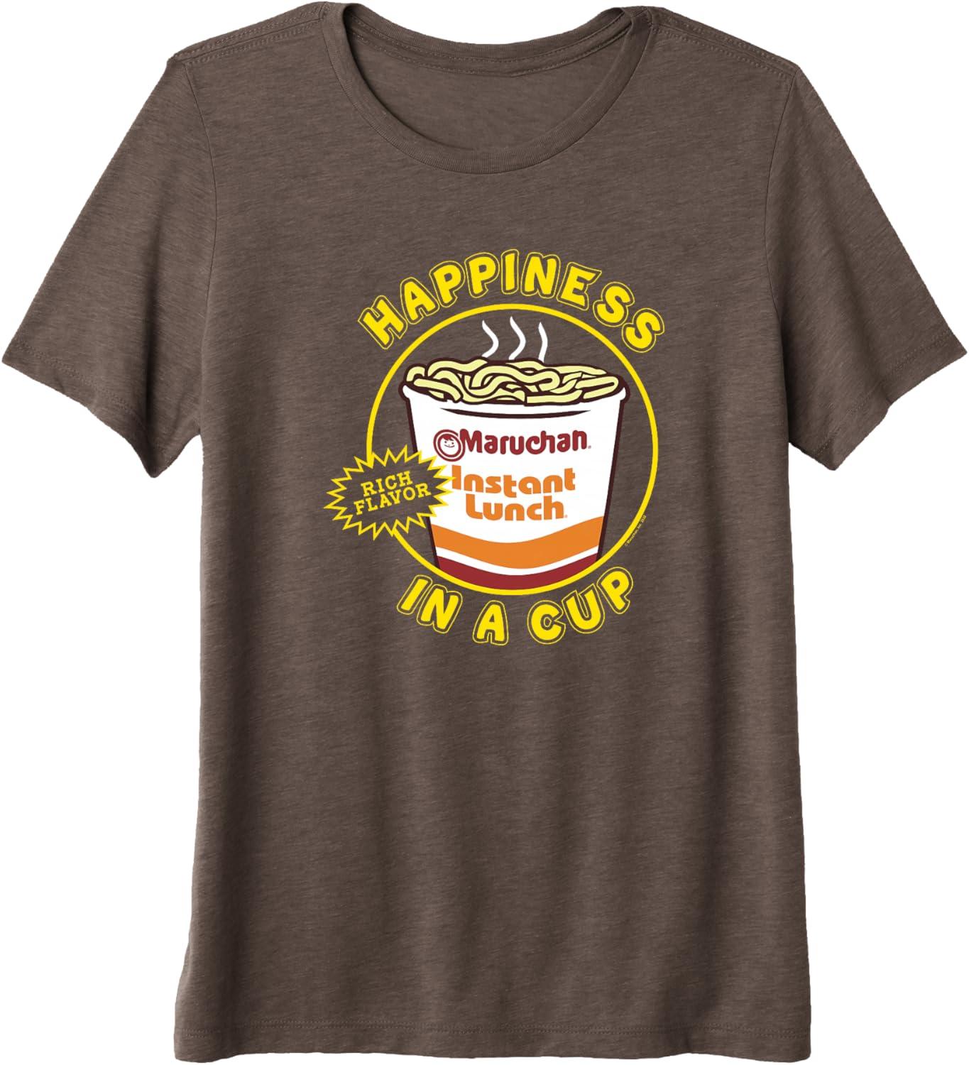 image:imageMaruchan Happiness In A Cup Instant Lunch Poster Premium Triblend TShirtBrown
