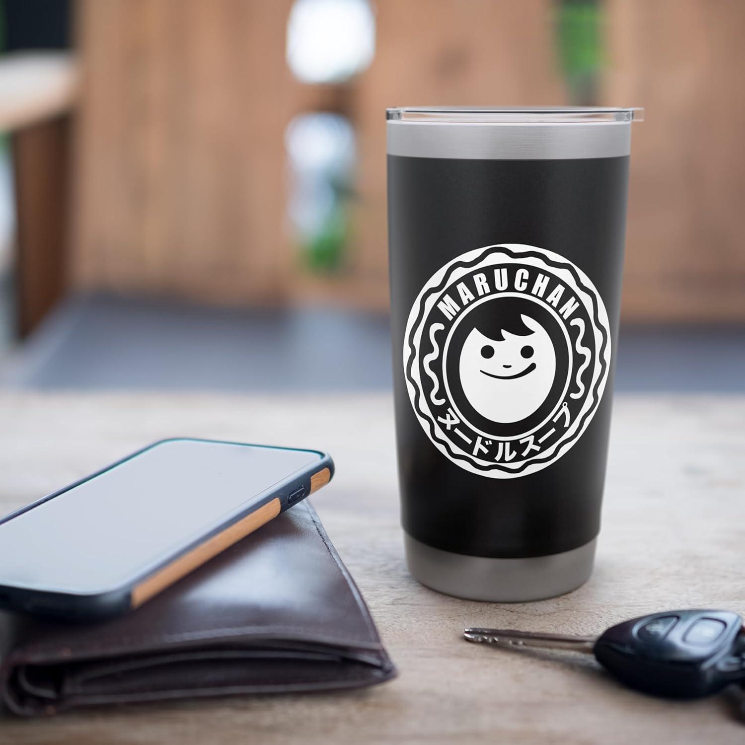 image:imageMaruchan Happy Face Classic Logo Stainless Steel Insulated TumblerBlack