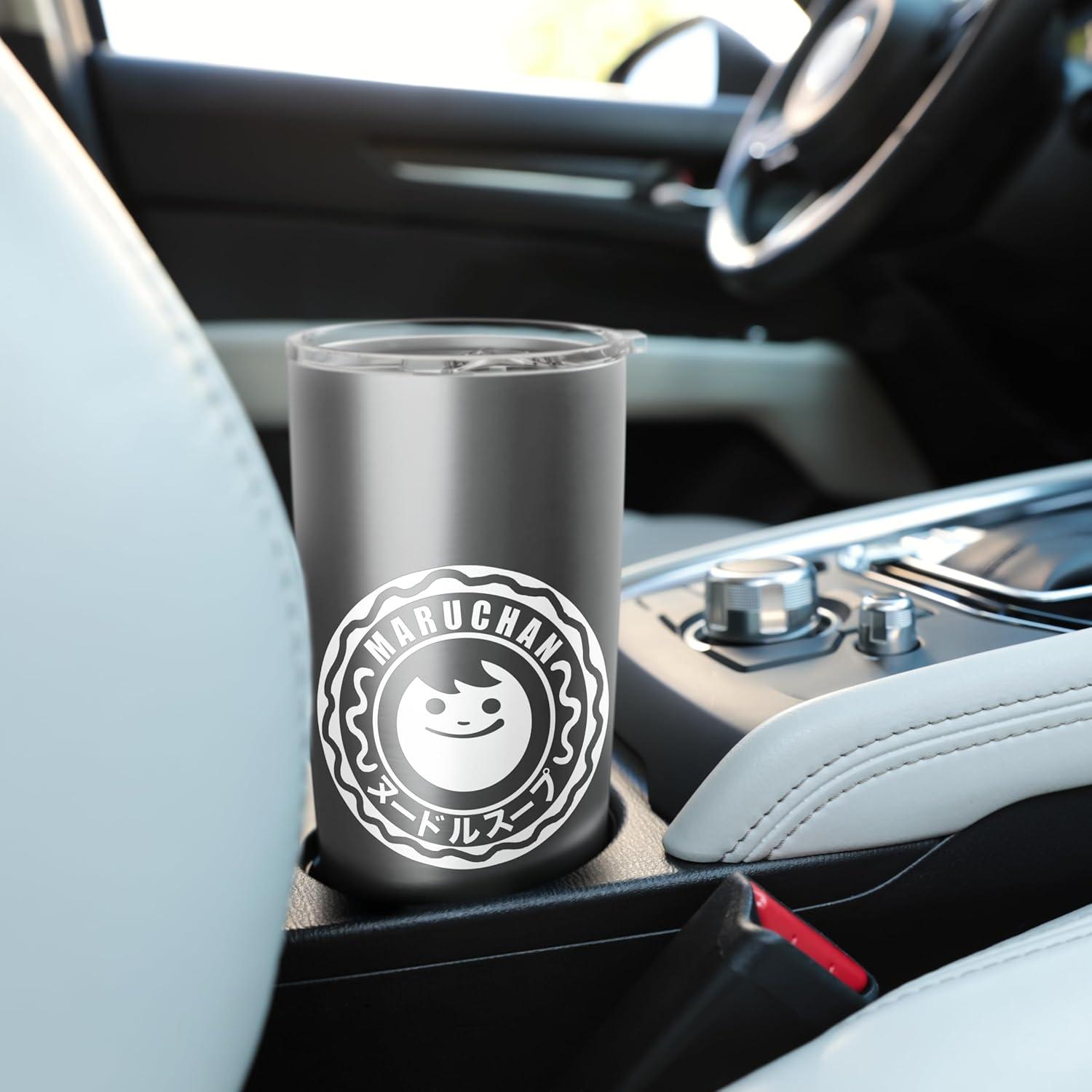 image:imageMaruchan Happy Face Classic Logo Stainless Steel Insulated TumblerBrushed Steel