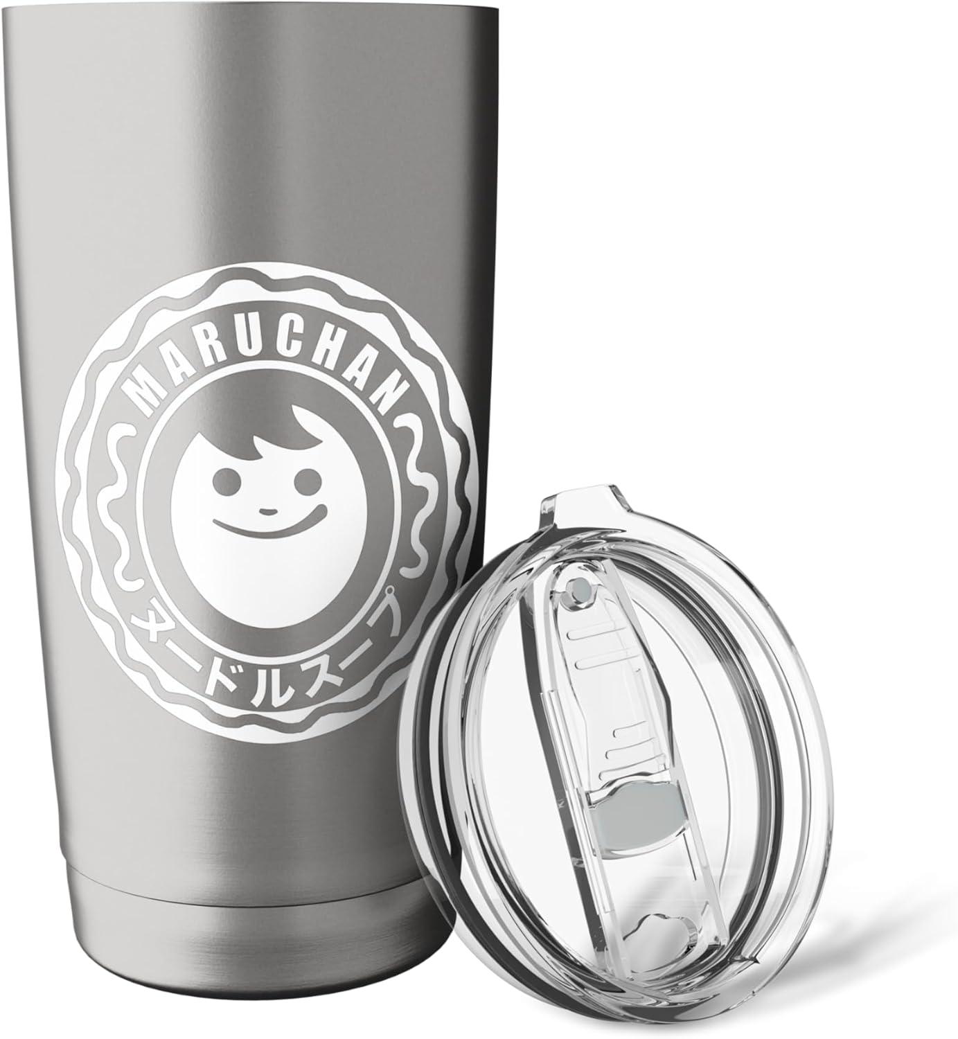 image:imageMaruchan Happy Face Classic Logo Stainless Steel Insulated TumblerBrushed Steel
