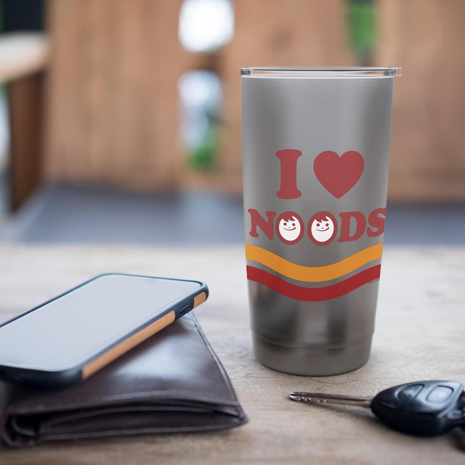 image:imageMaruchan I Heart Noods Humour Logo Stainless Steel Insulated TumblerBrushed Steel