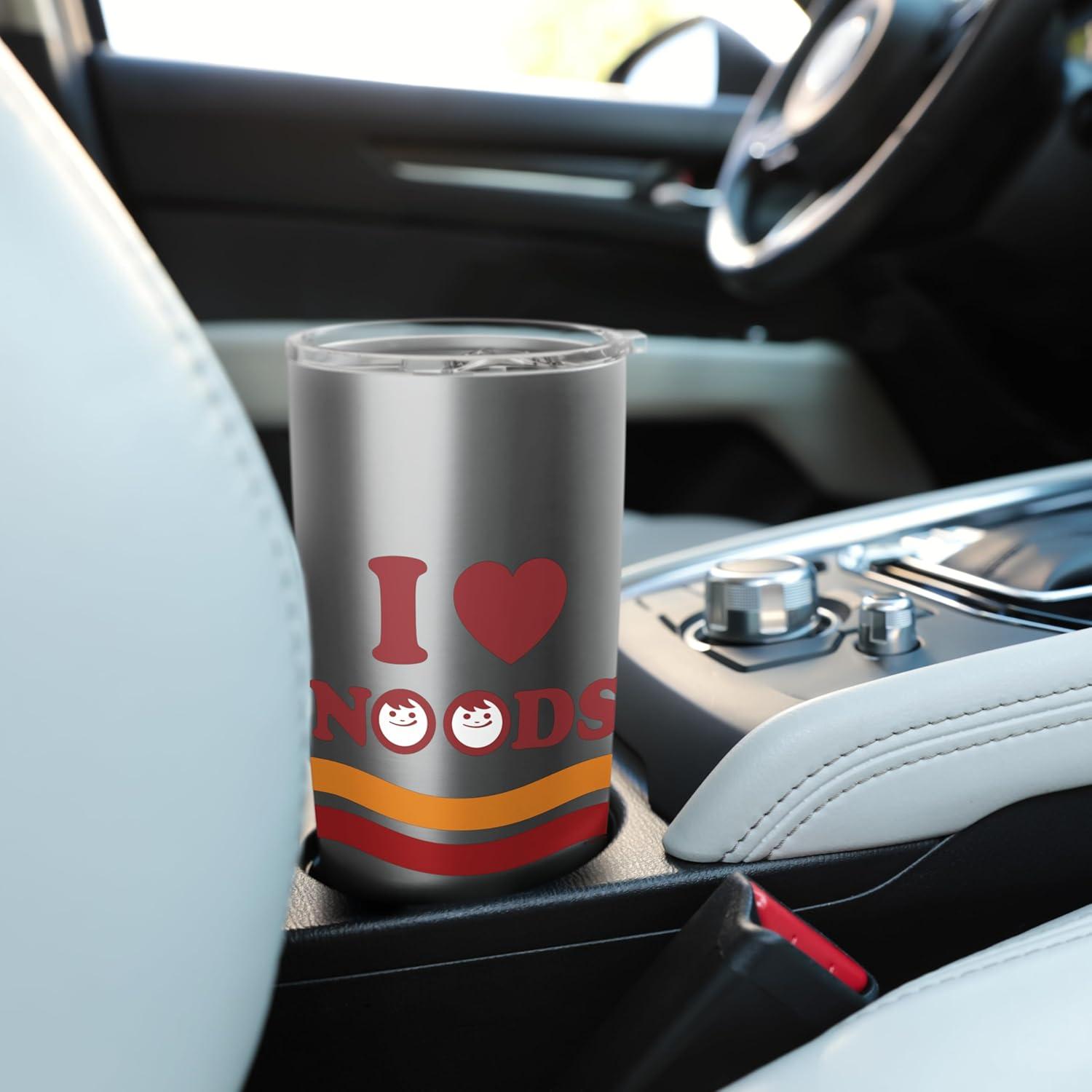 image:imageMaruchan I Heart Noods Humour Logo Stainless Steel Insulated TumblerBrushed Steel