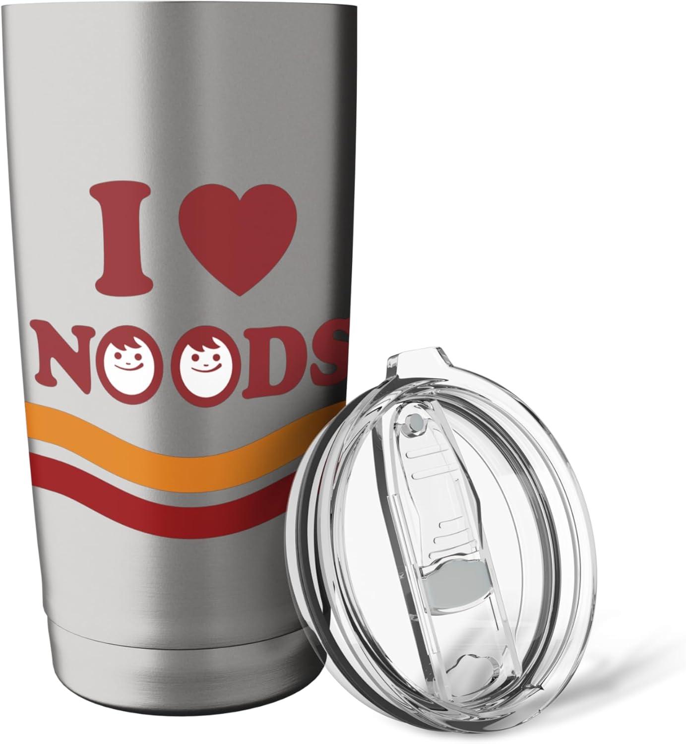 image:imageMaruchan I Heart Noods Humour Logo Stainless Steel Insulated TumblerBrushed Steel