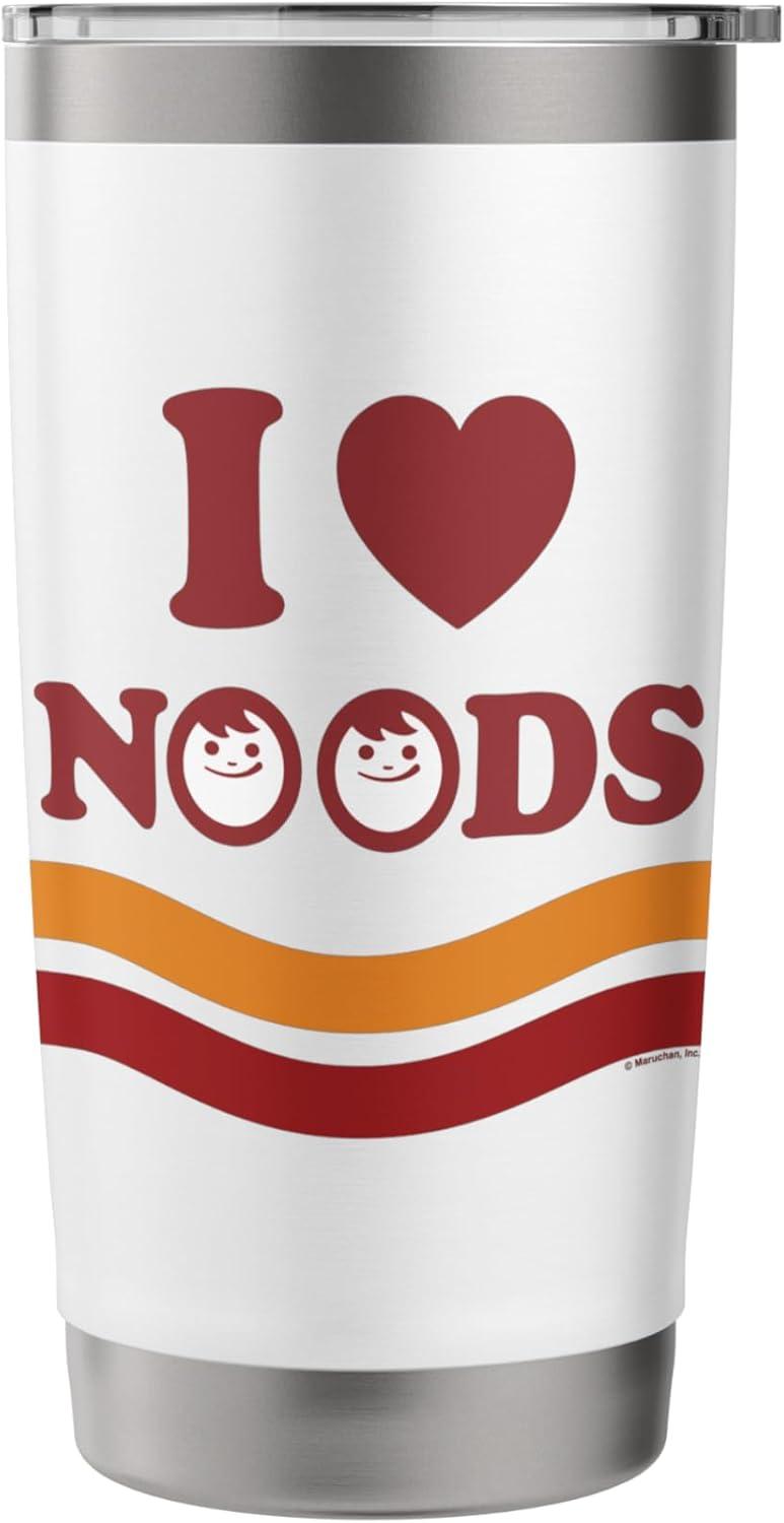 image:imageMaruchan I Heart Noods Humour Logo Stainless Steel Insulated TumblerWhite