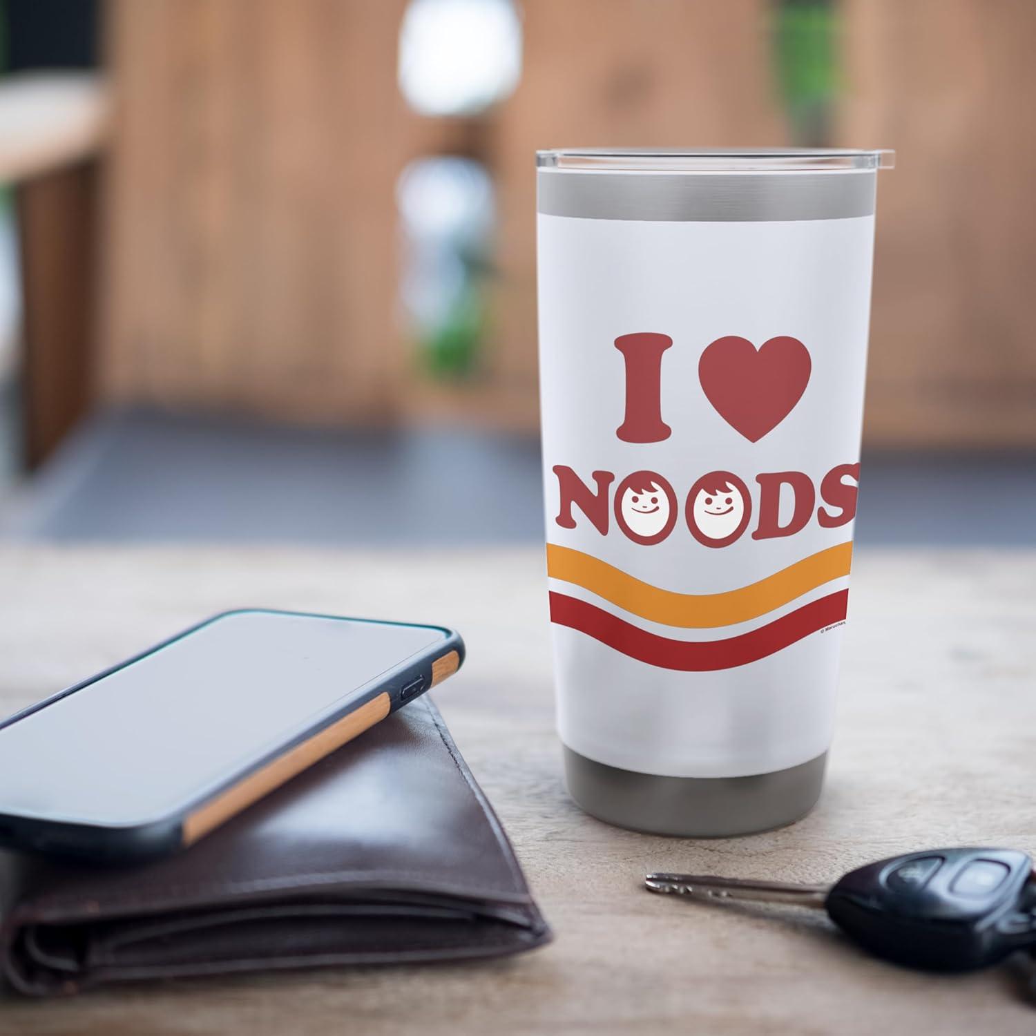 image:imageMaruchan I Heart Noods Humour Logo Stainless Steel Insulated TumblerWhite