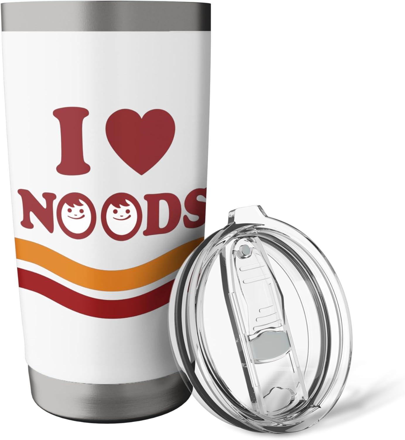 image:imageMaruchan I Heart Noods Humour Logo Stainless Steel Insulated TumblerWhite