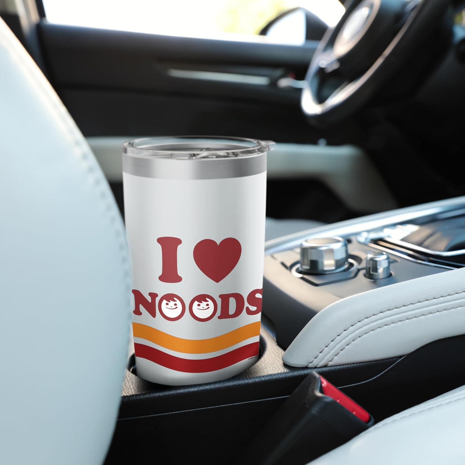 image:imageMaruchan I Heart Noods Humour Logo Stainless Steel Insulated TumblerWhite