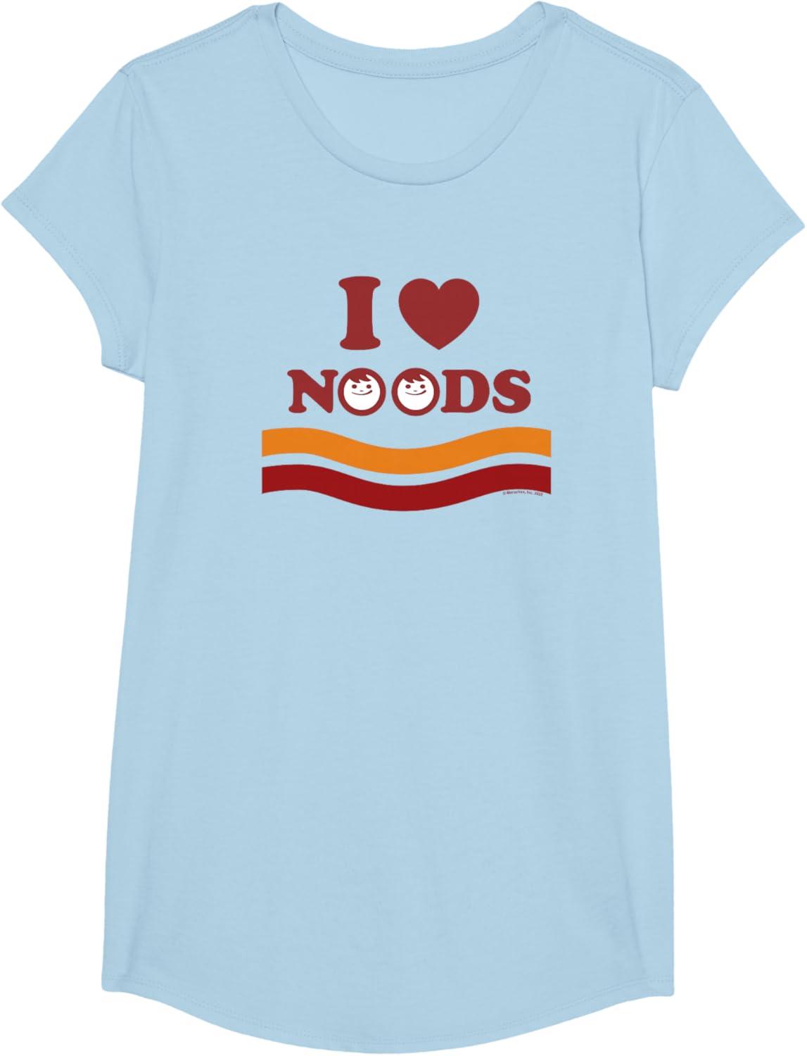 image:imageMaruchan I Heart Noods Humour Logo TShirtBaby Blue