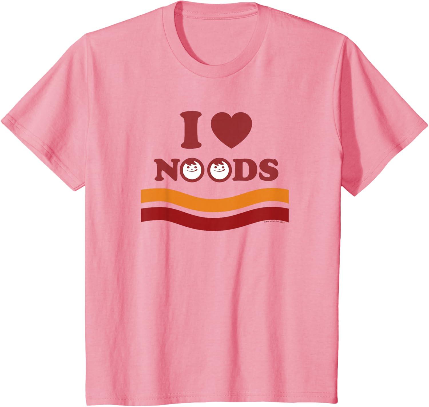 image:imageMaruchan I Heart Noods Humour Logo TShirtPink
