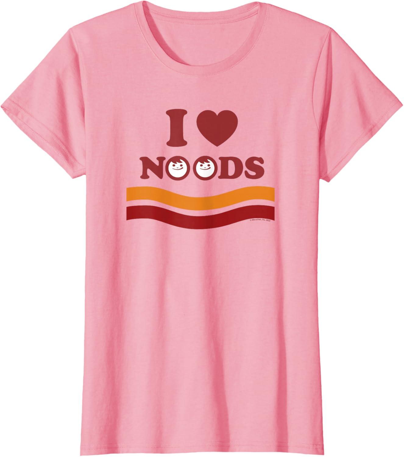 image:imageMaruchan I Heart Noods Humour Logo TShirtPink