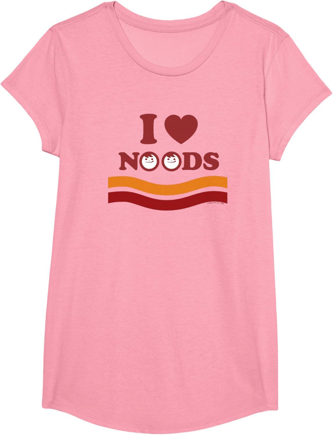 image:imageMaruchan I Heart Noods Humour Logo TShirtPink