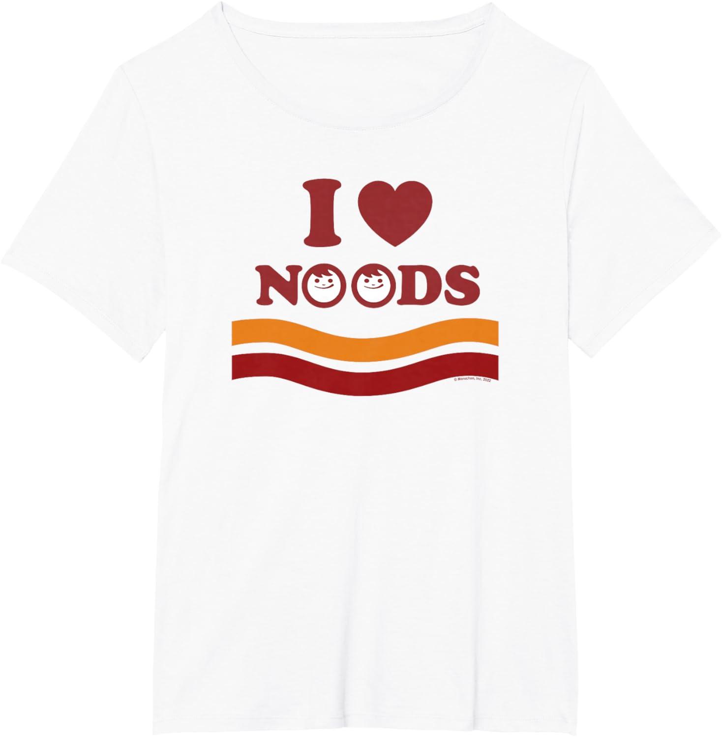 image:imageMaruchan I Heart Noods Humour Logo TShirtWhite