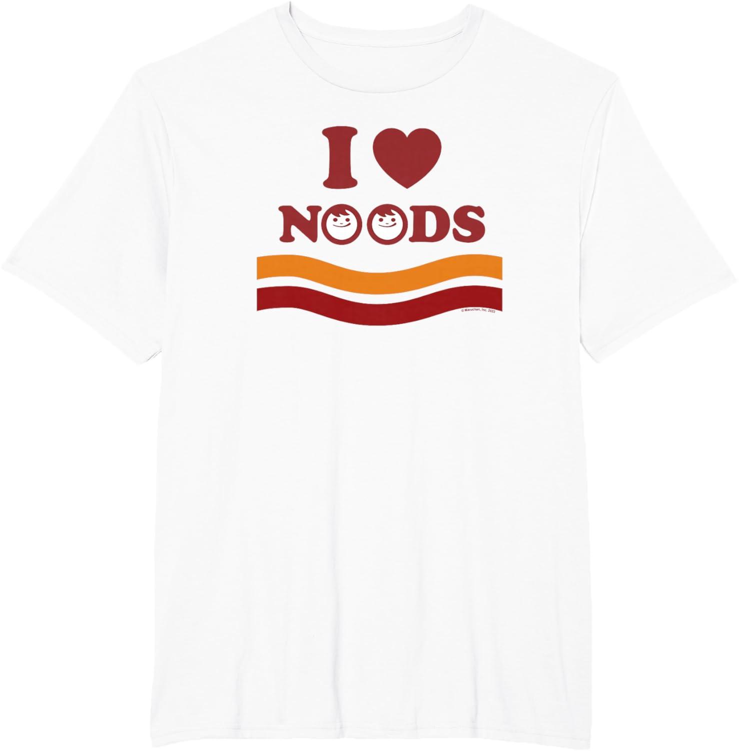 image:imageMaruchan I Heart Noods Humour Logo TShirtWhite