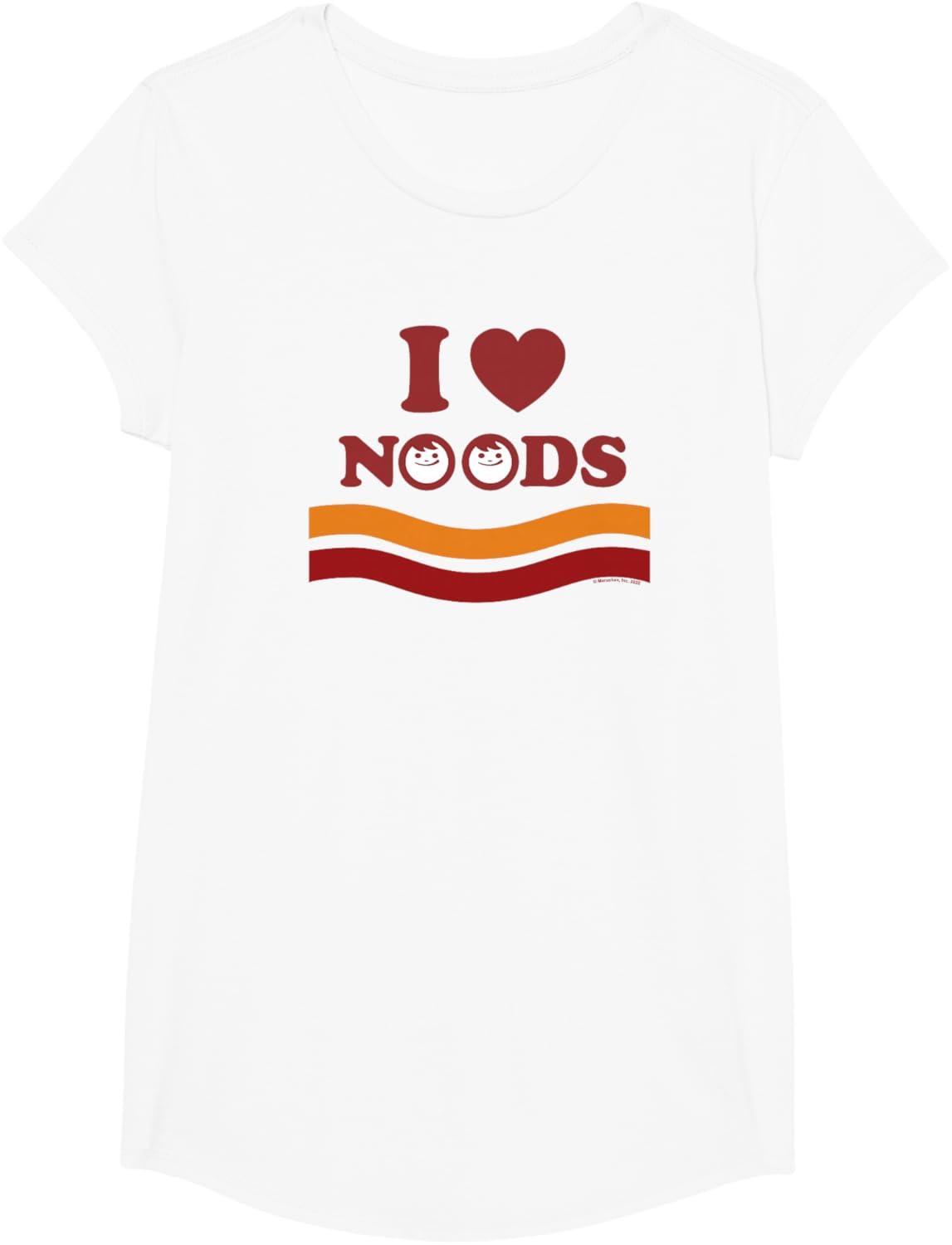 image:imageMaruchan I Heart Noods Humour Logo TShirtWhite