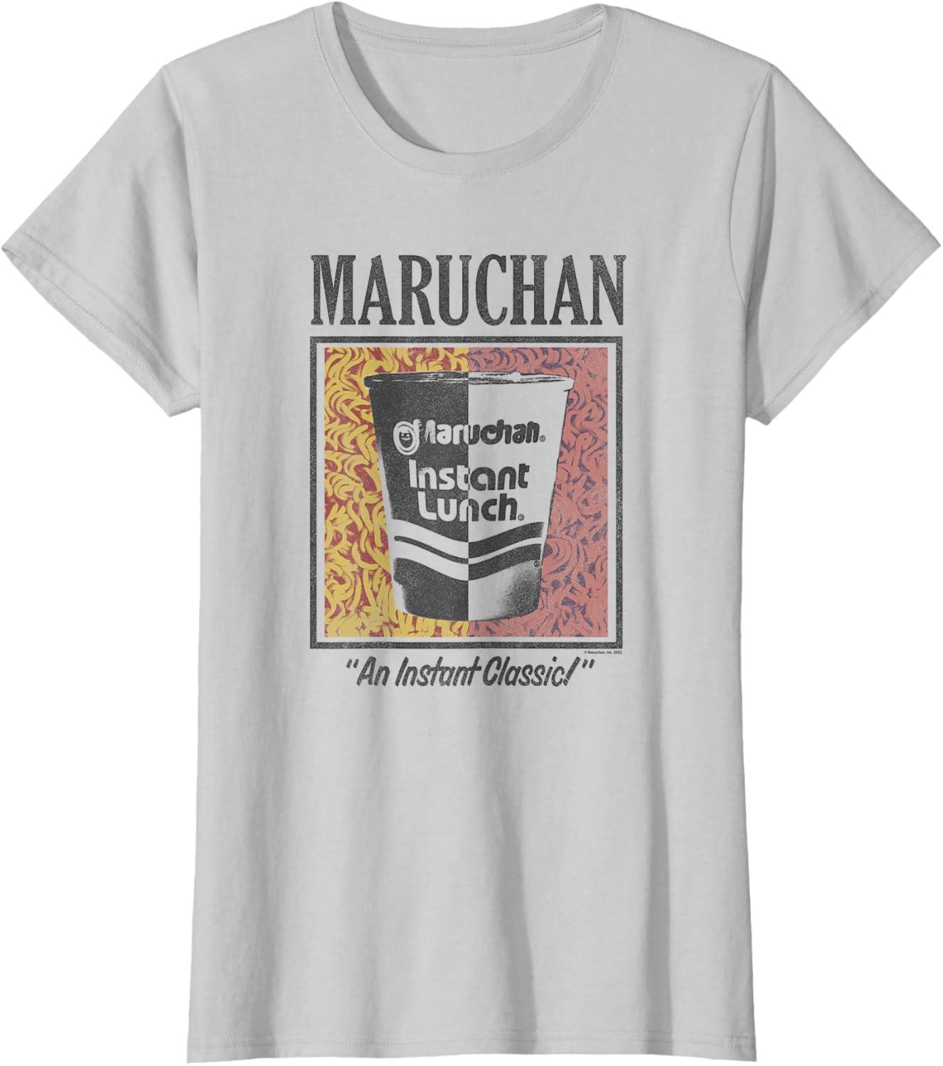 image:imageMaruchan Instant Lunch An Instant Classic Art Pop Logo TShirtSilver Grey