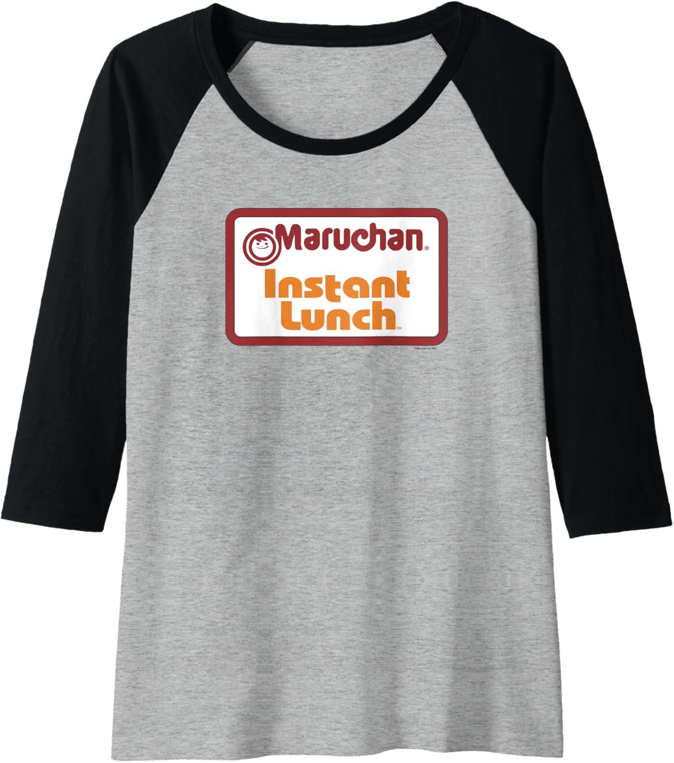 image:imageMaruchan Instant Lunch Card Official Logo Raglan Baseball TeeBlackAthletic Heather