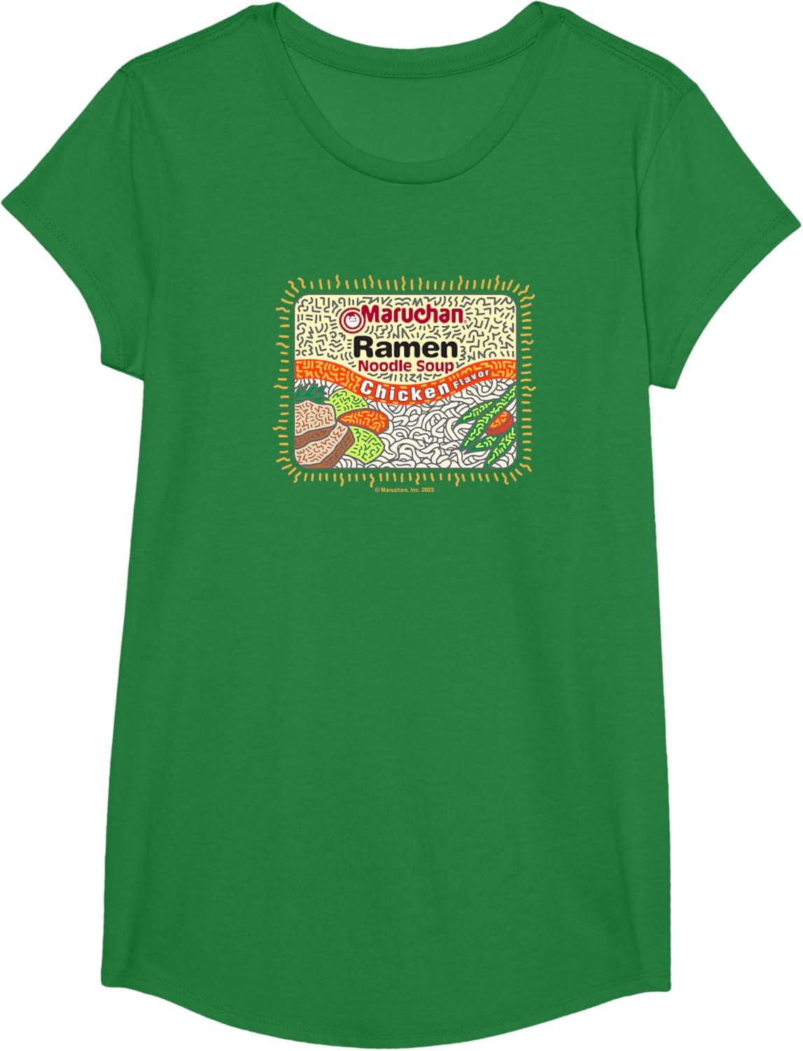 image:imageMaruchan Instant Lunch Chicken Flavor Art TShirtKelly Green