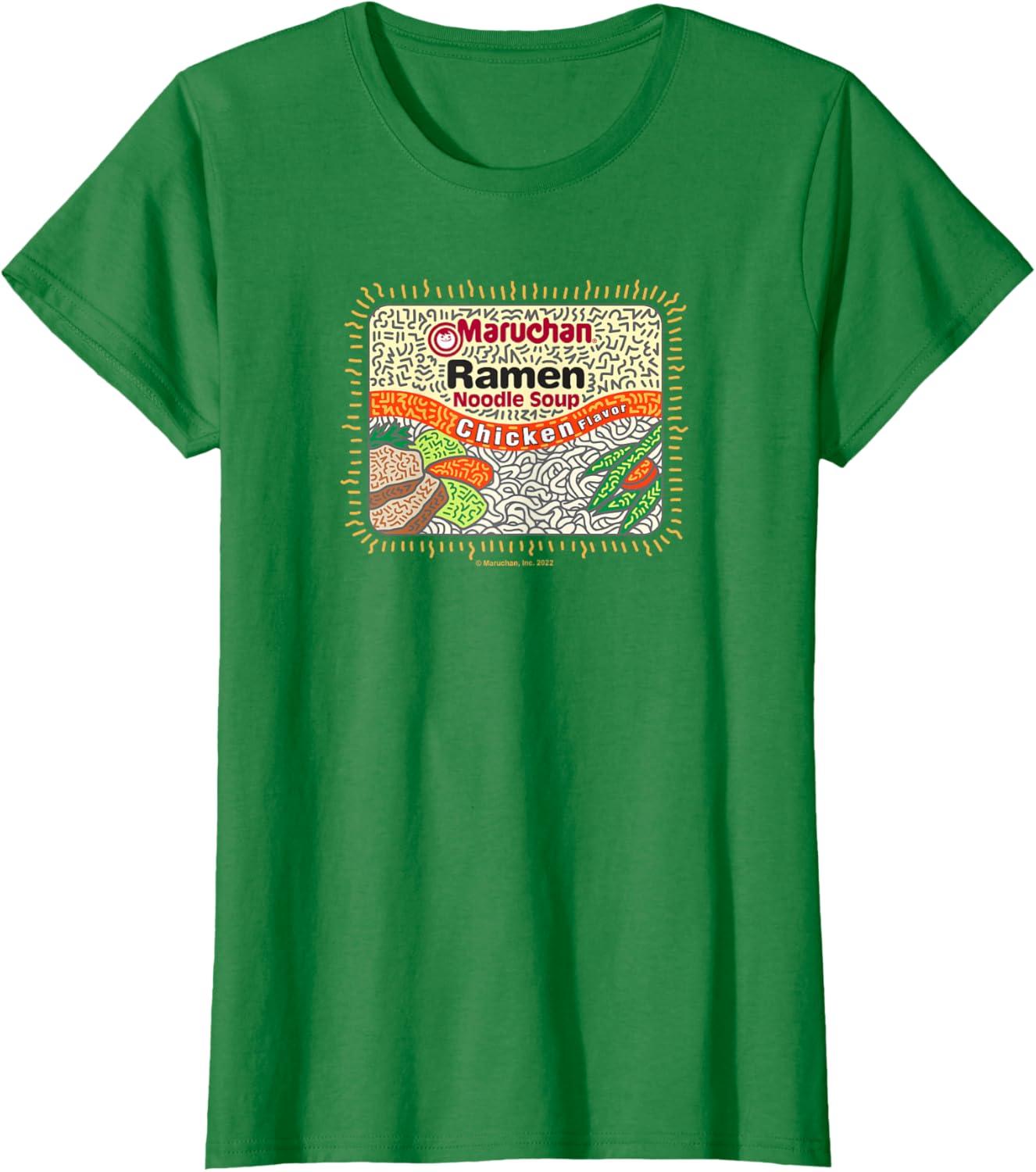 image:imageMaruchan Instant Lunch Chicken Flavor Art TShirtKelly Green