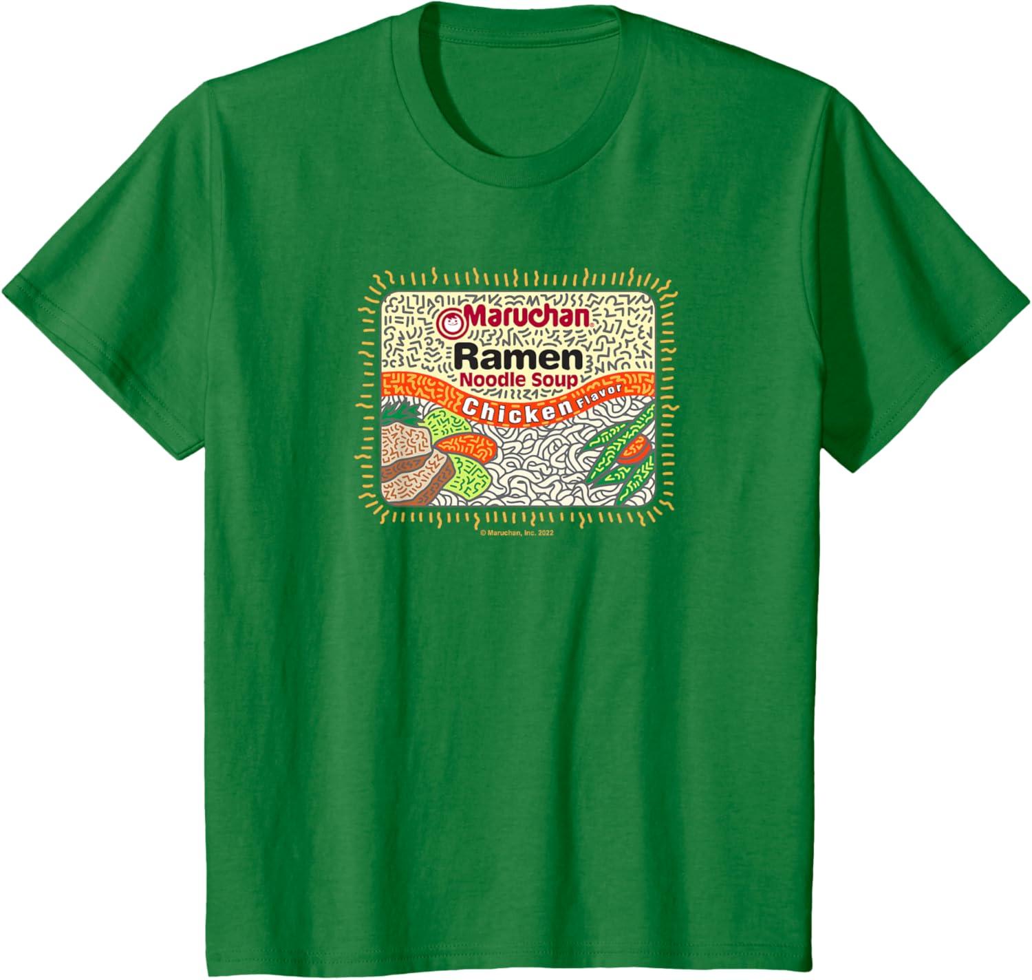 image:imageMaruchan Instant Lunch Chicken Flavor Art TShirtKelly Green