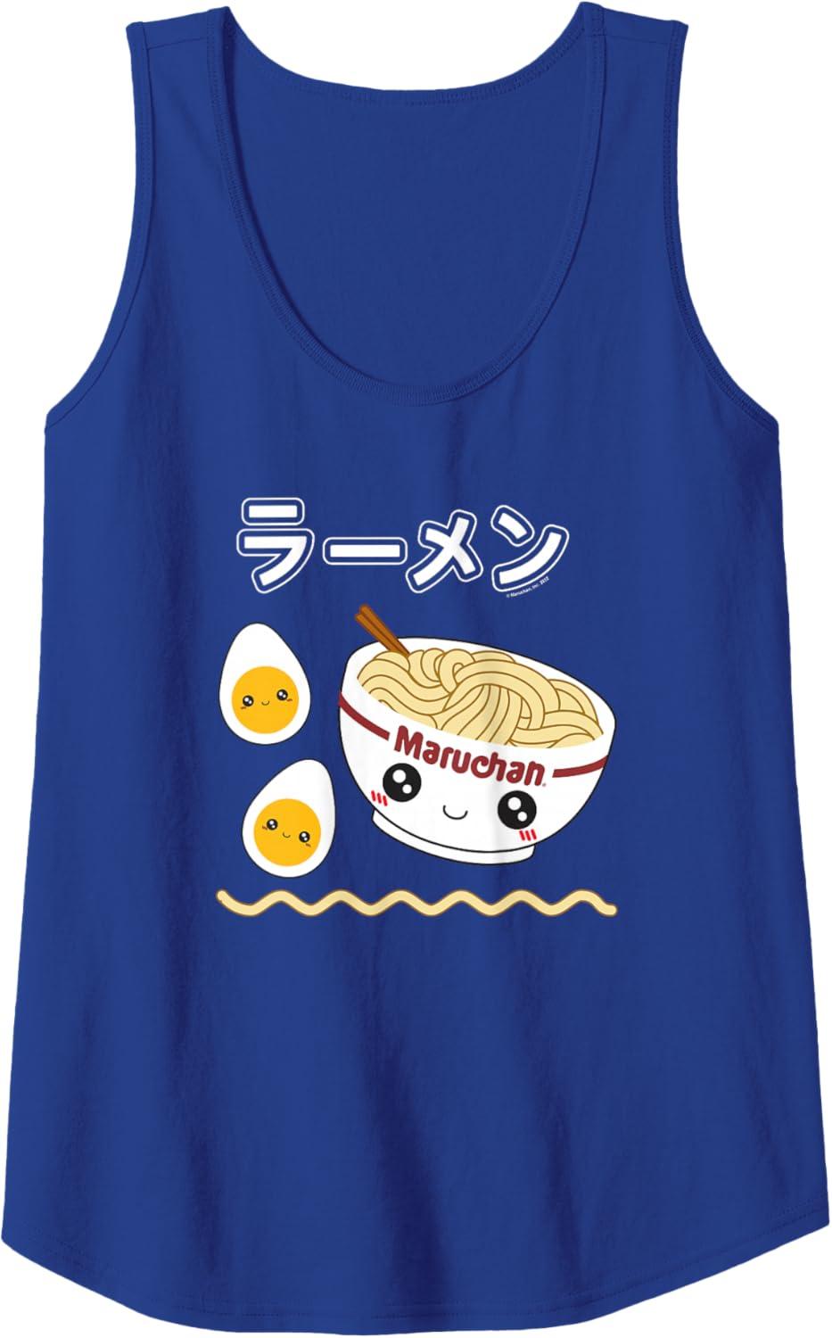 image:imageMaruchan Instant Lunch Cute Ramen Japanese Style Logo Tank TopRoyal Blue