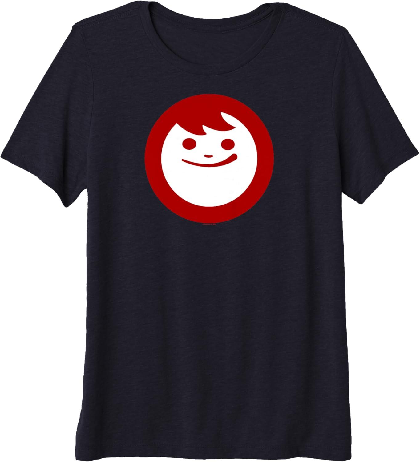 image:imageMaruchan Instant Lunch Happy Face Classic Logo Premium TShirtNavy Blue