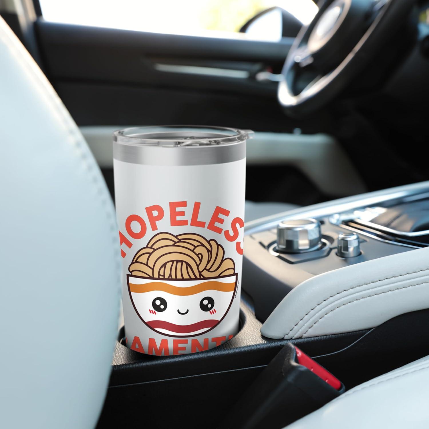 image:imageMaruchan Instant Lunch Hopeless Ramentic Cute Bowl Stainless Steel Insulated TumblerWhite