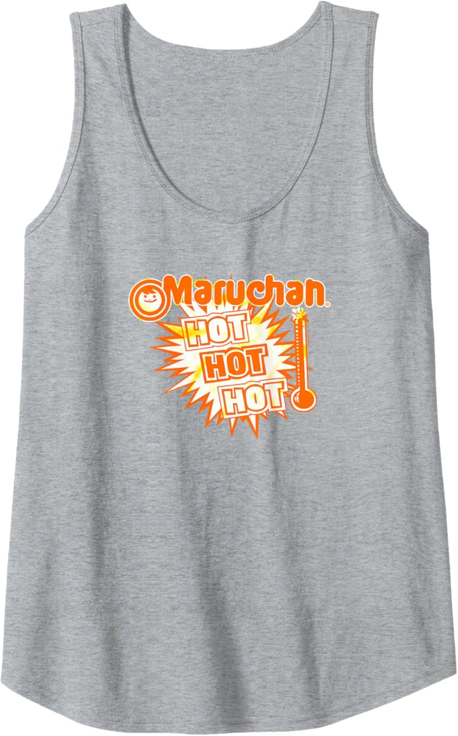 image:imageMaruchan Instant Lunch Hot Hot Hot Thermometer Logo Tank TopHeather Grey