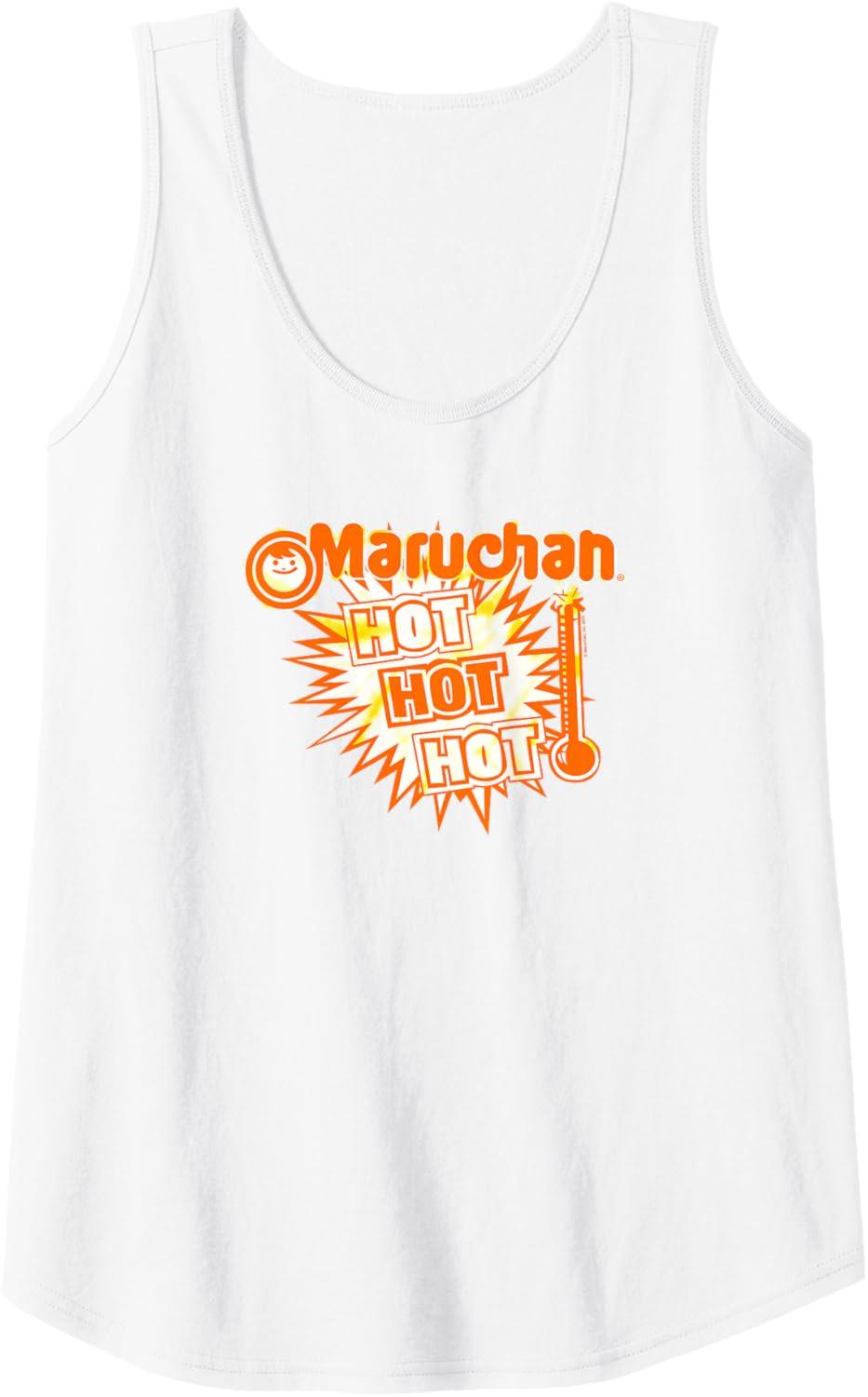 image:imageMaruchan Instant Lunch Hot Hot Hot Thermometer Logo Tank TopWhite