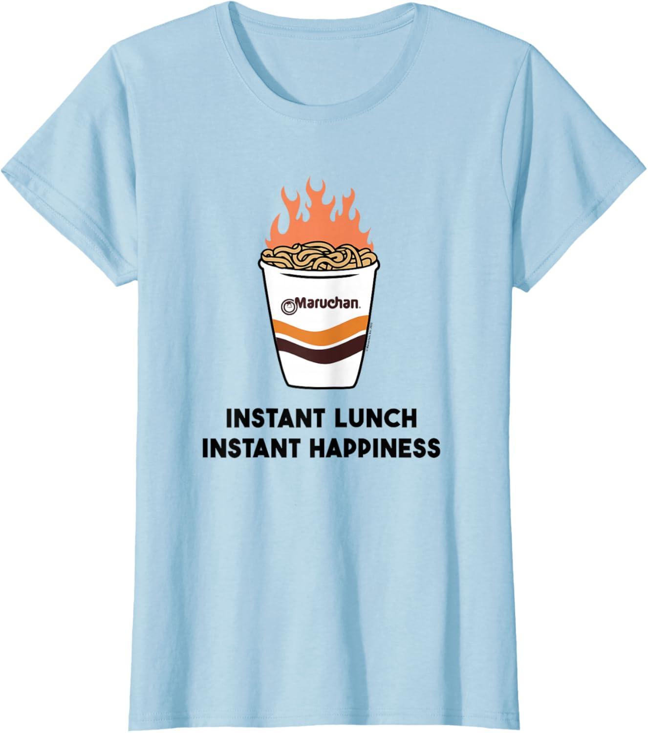image:imageMaruchan Instant Lunch Instant Happiness Fiery Noodles TShirtBaby Blue