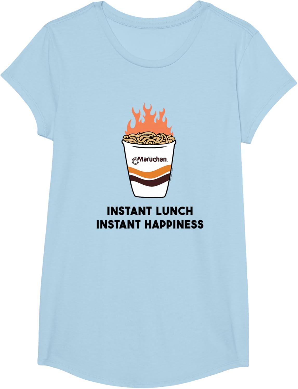 image:imageMaruchan Instant Lunch Instant Happiness Fiery Noodles TShirtBaby Blue