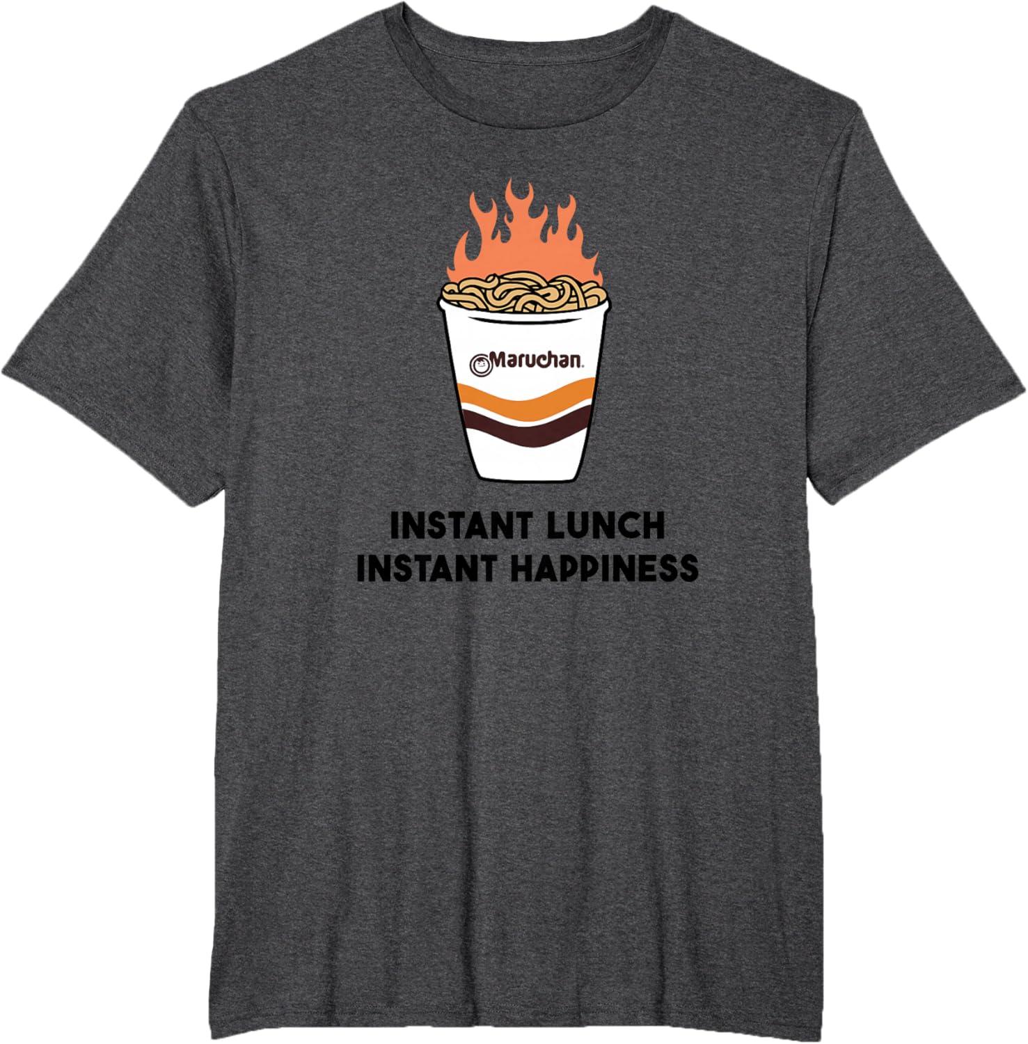 image:imageMaruchan Instant Lunch Instant Happiness Fiery Noodles TShirtDark Heather Grey