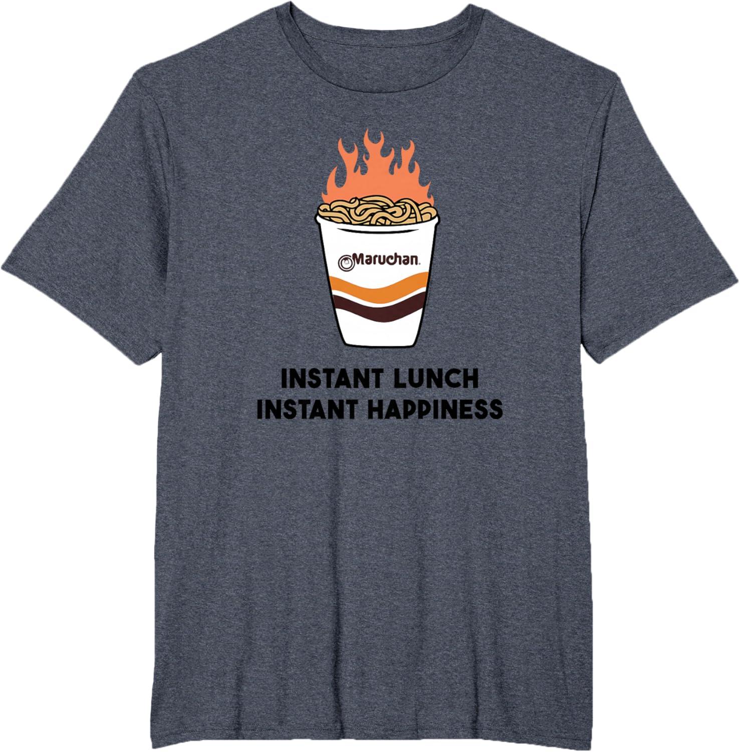 image:imageMaruchan Instant Lunch Instant Happiness Fiery Noodles TShirtHeather Blue