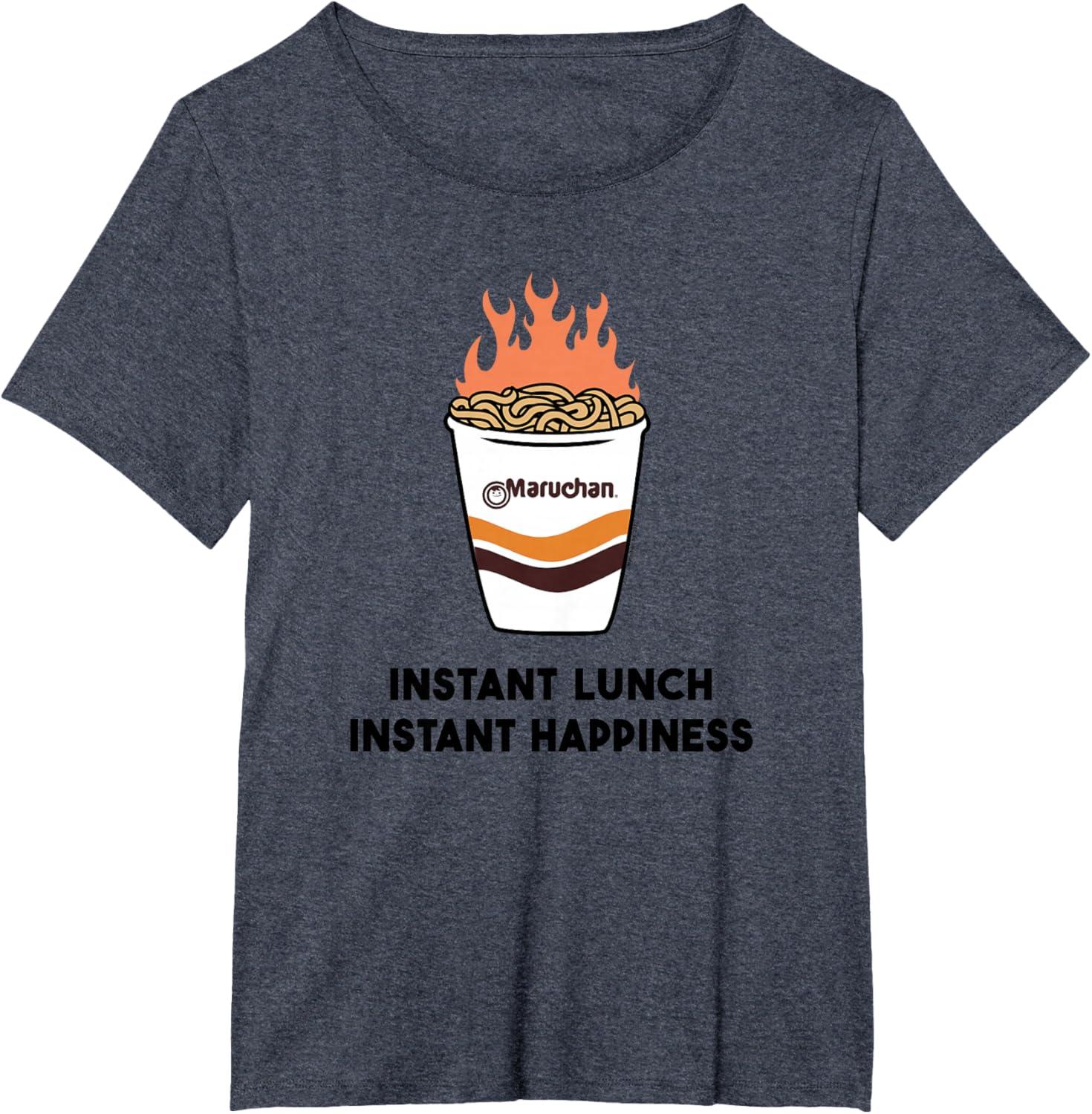 image:imageMaruchan Instant Lunch Instant Happiness Fiery Noodles TShirtHeather Blue