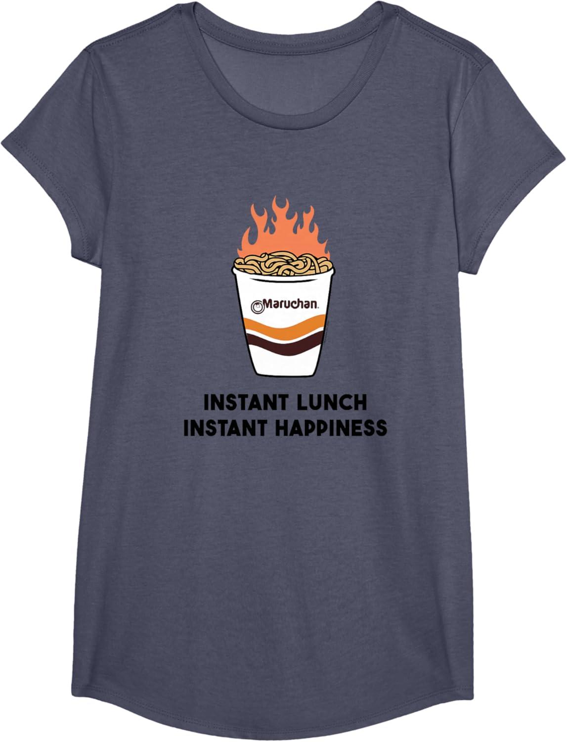 image:imageMaruchan Instant Lunch Instant Happiness Fiery Noodles TShirtHeather Blue
