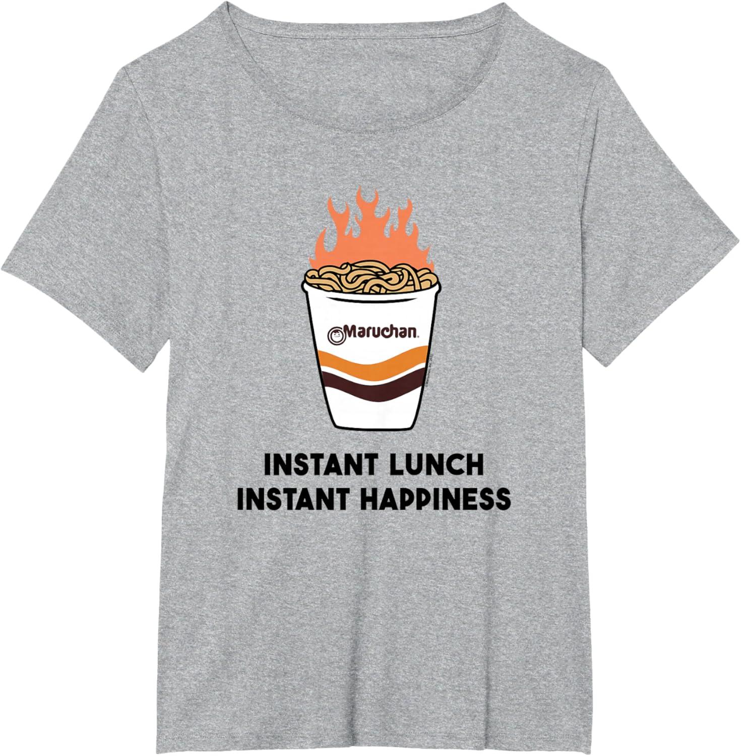 image:imageMaruchan Instant Lunch Instant Happiness Fiery Noodles TShirtHeather Grey