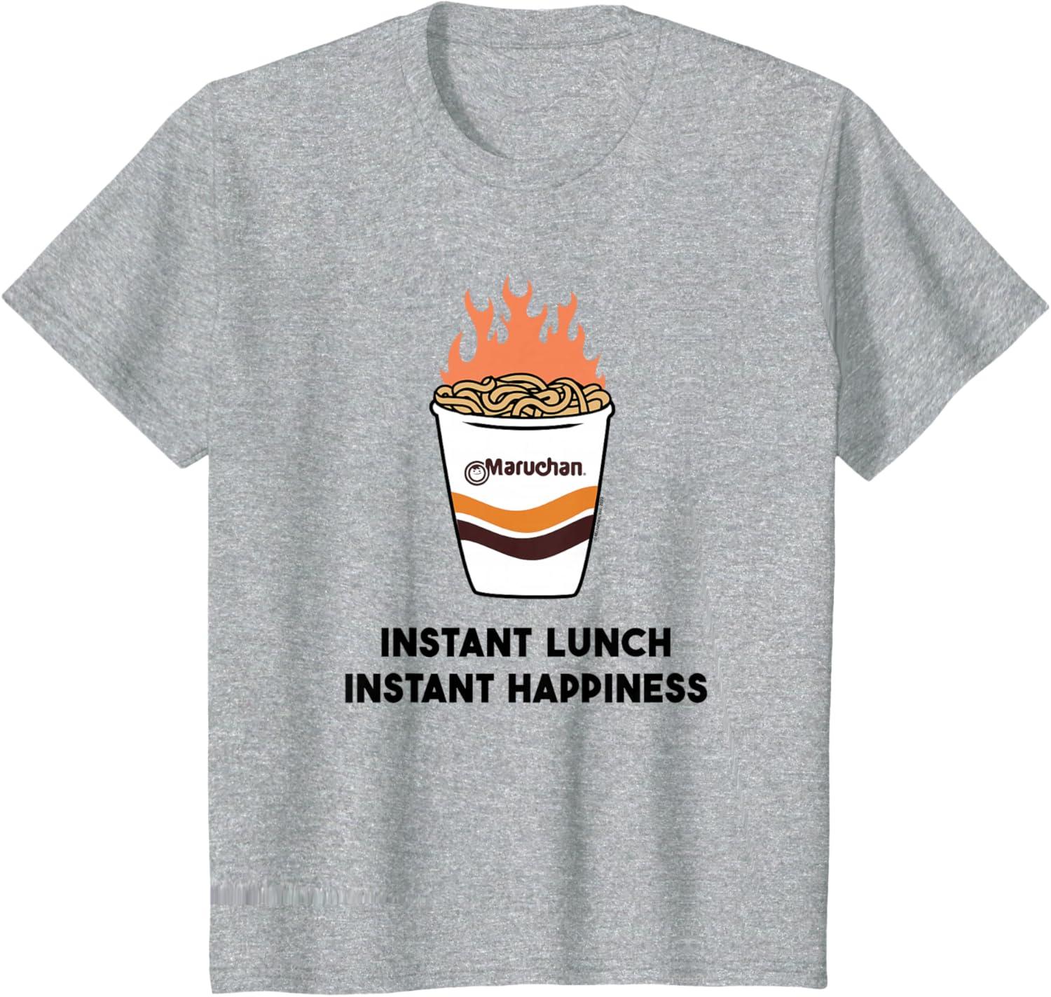 image:imageMaruchan Instant Lunch Instant Happiness Fiery Noodles TShirtHeather Grey