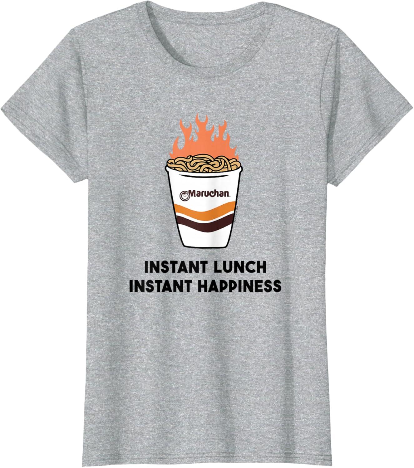 image:imageMaruchan Instant Lunch Instant Happiness Fiery Noodles TShirtHeather Grey