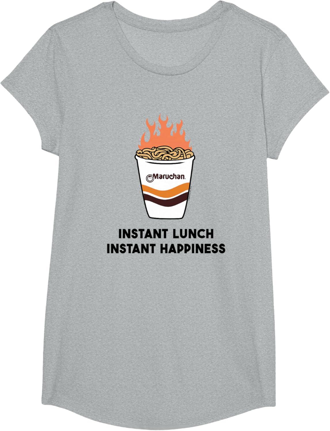 image:imageMaruchan Instant Lunch Instant Happiness Fiery Noodles TShirtHeather Grey