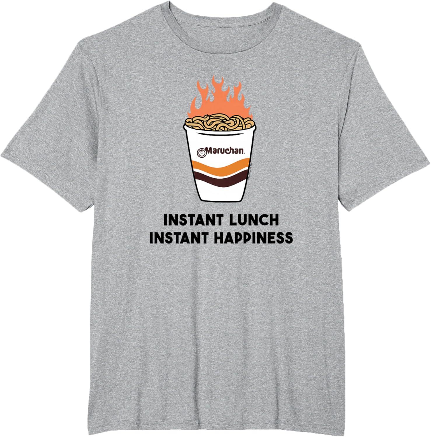 image:imageMaruchan Instant Lunch Instant Happiness Fiery Noodles TShirtHeather Grey