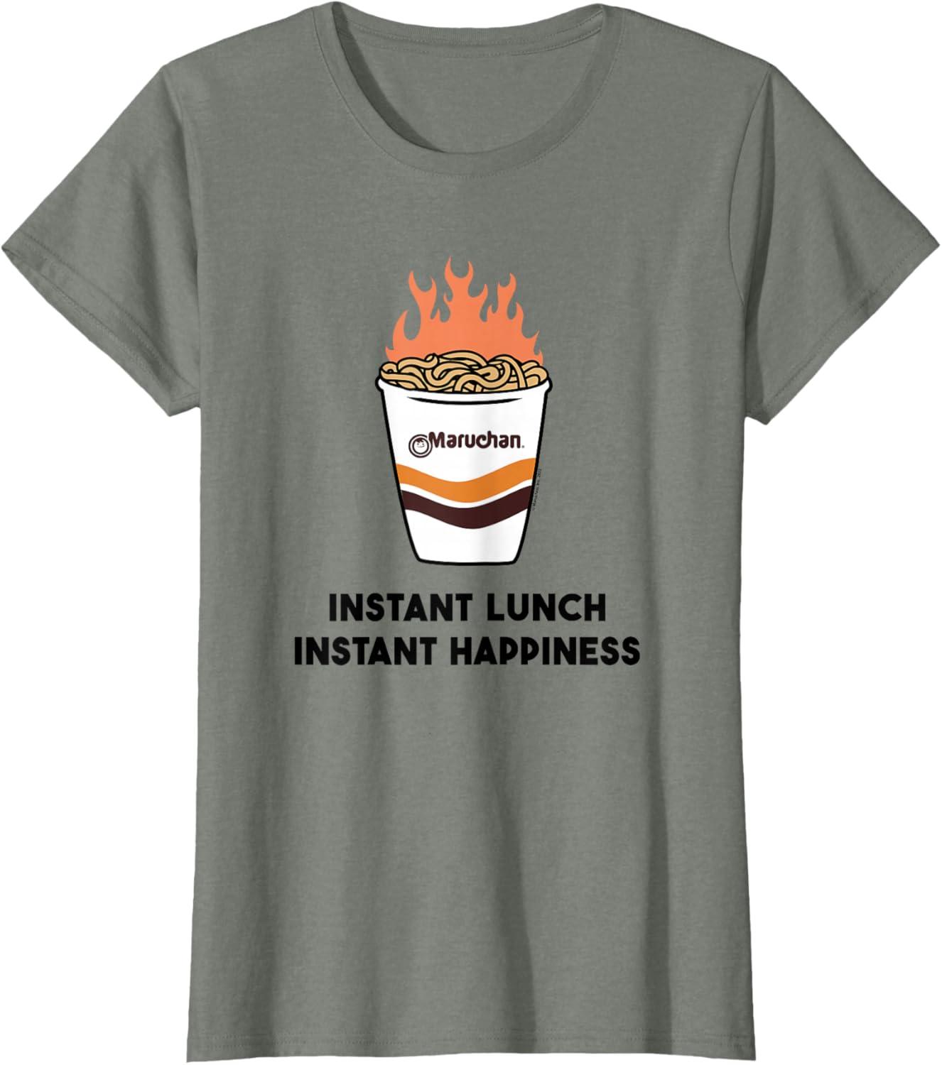 image:imageMaruchan Instant Lunch Instant Happiness Fiery Noodles TShirtOlive Heather