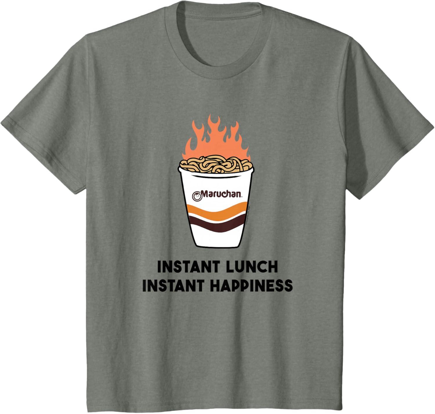 image:imageMaruchan Instant Lunch Instant Happiness Fiery Noodles TShirtOlive Heather