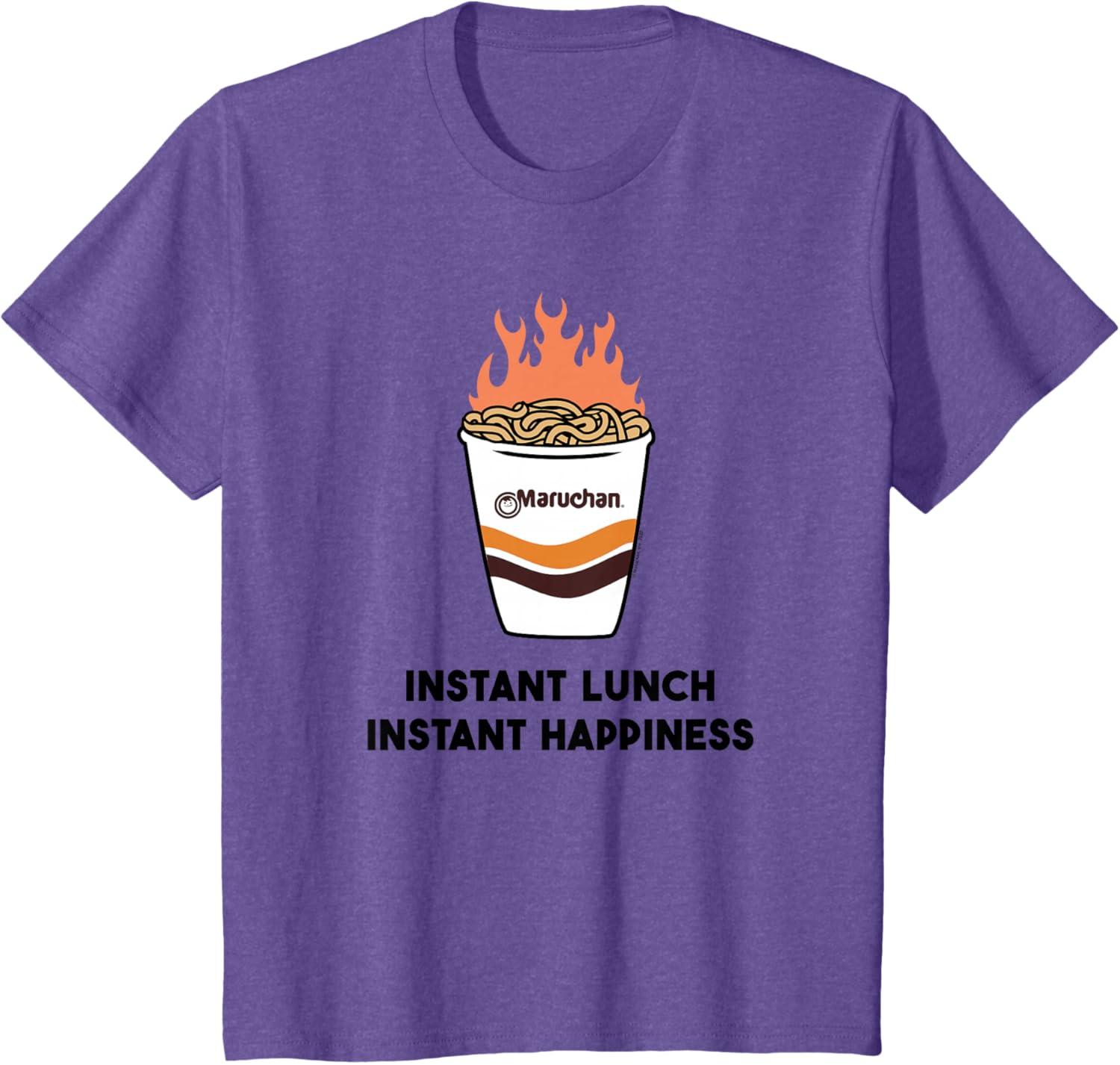 image:imageMaruchan Instant Lunch Instant Happiness Fiery Noodles TShirtPurple Heather