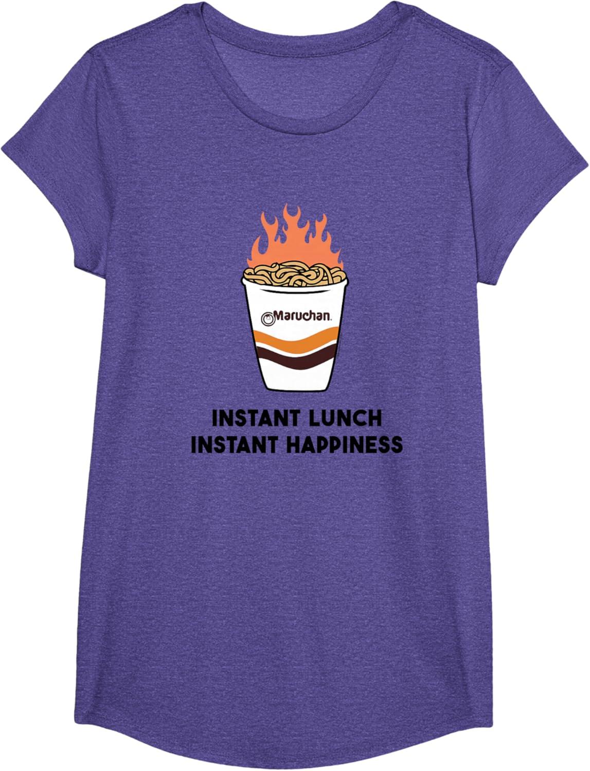 image:imageMaruchan Instant Lunch Instant Happiness Fiery Noodles TShirtPurple Heather