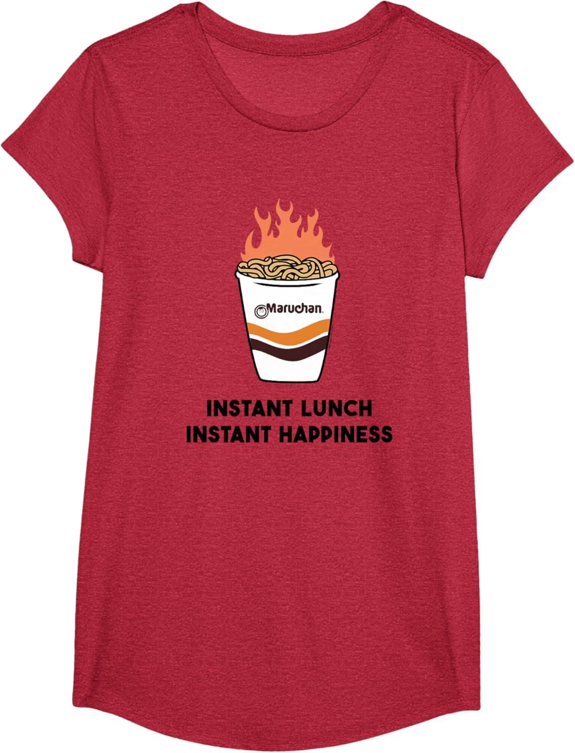 image:imageMaruchan Instant Lunch Instant Happiness Fiery Noodles TShirtRed Heather
