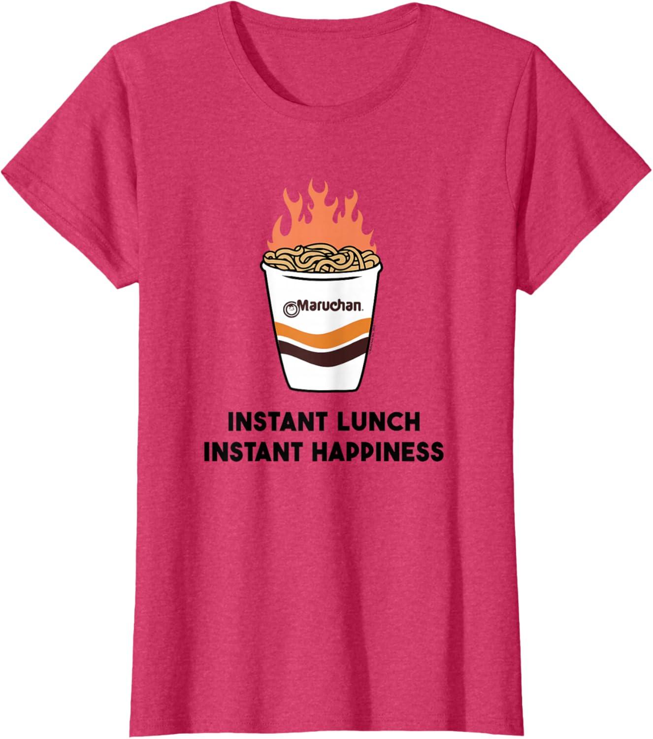 image:imageMaruchan Instant Lunch Instant Happiness Fiery Noodles TShirtRed Heather