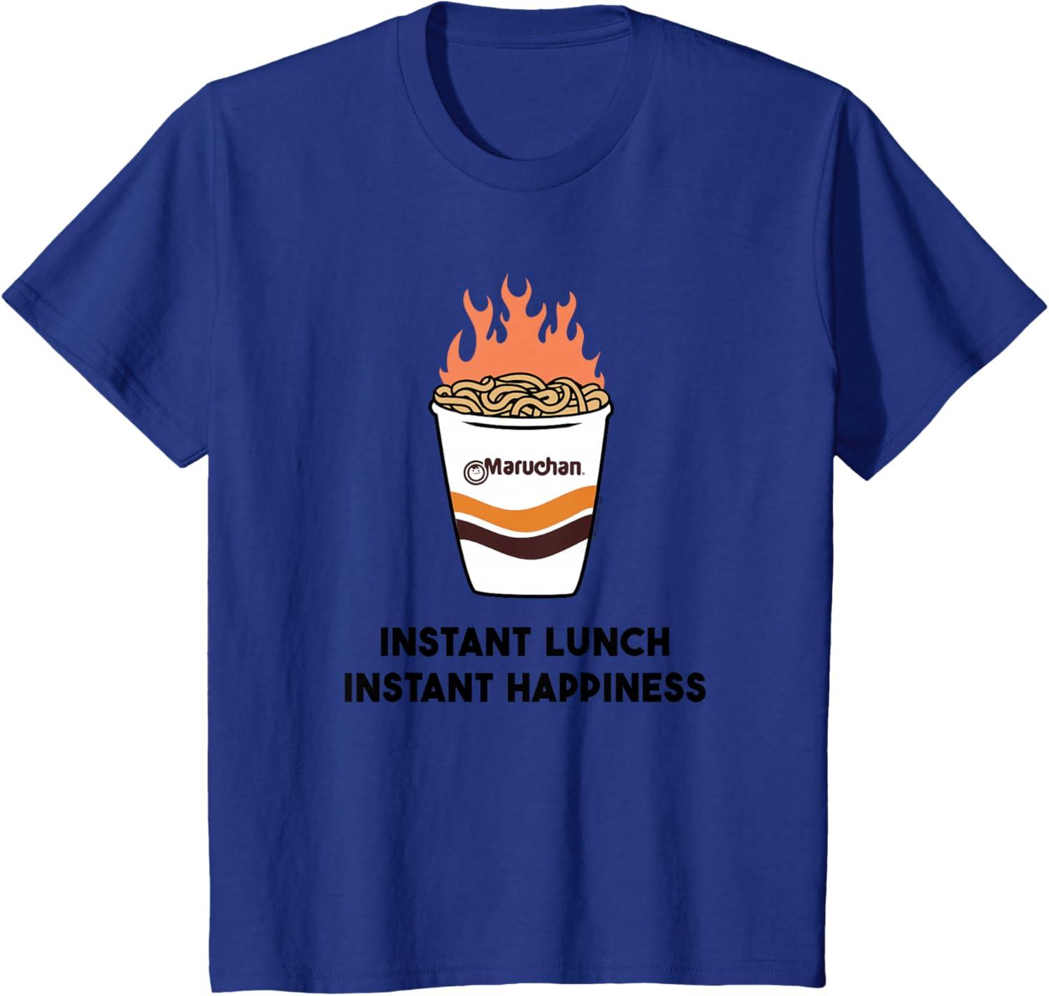 image:imageMaruchan Instant Lunch Instant Happiness Fiery Noodles TShirtRoyal Blue