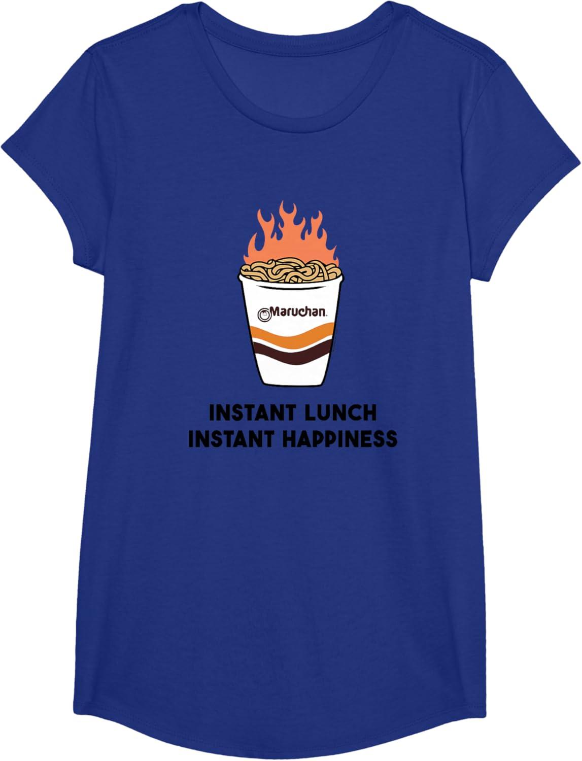 image:imageMaruchan Instant Lunch Instant Happiness Fiery Noodles TShirtRoyal Blue