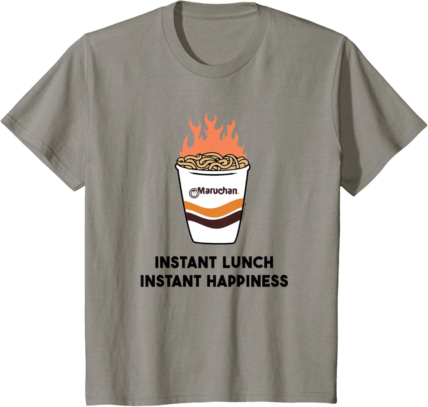 image:imageMaruchan Instant Lunch Instant Happiness Fiery Noodles TShirtSlate Grey